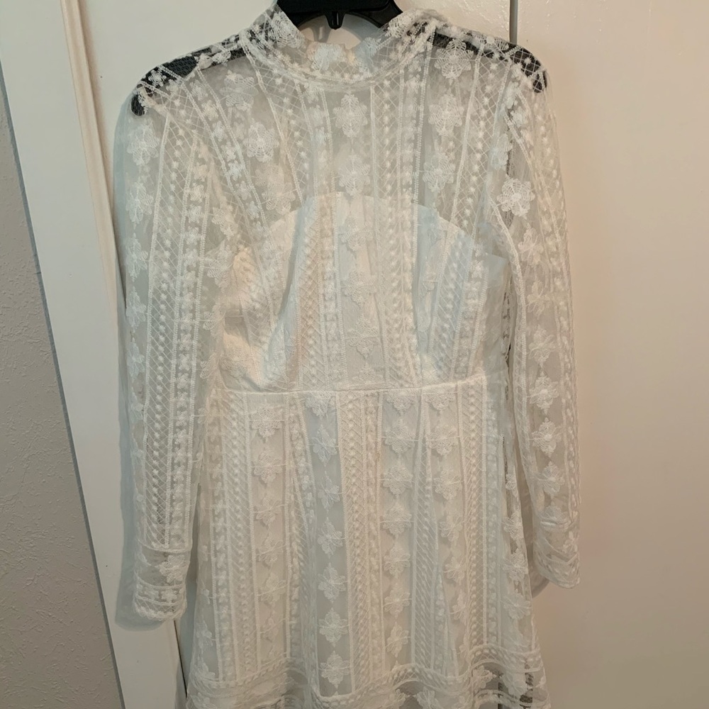 White lace dress